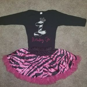 Baby girl first birthday outfit!